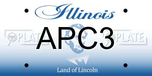 APC3 Illinois License Plate