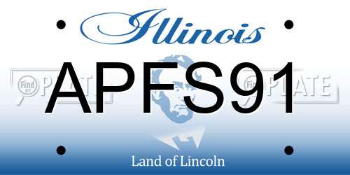 APFS91 Illinois License Plate