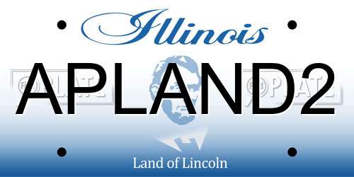 APLAND2 Illinois License Plate
