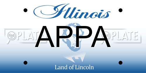 APPA Illinois License Plate