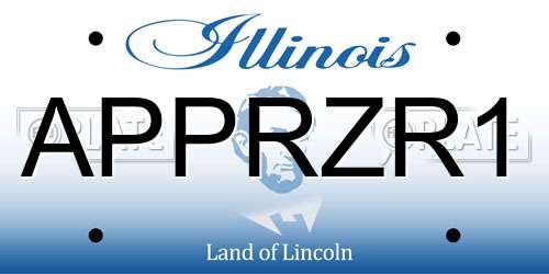 APPRZR1 Illinois License Plate