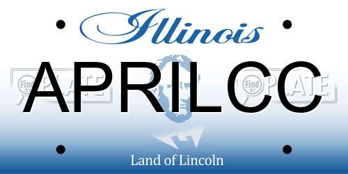 APRILCC Illinois License Plate