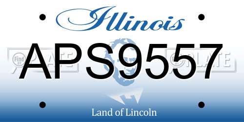 APS9557 Illinois License Plate