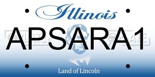 APSARA1 Illinois License Plate