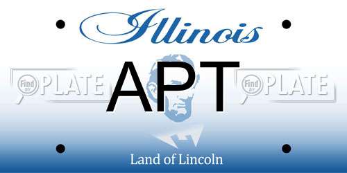 APT Illinois License Plate