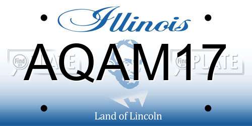 AQAM17 Illinois License Plate