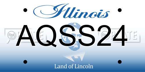AQSS24 Illinois License Plate