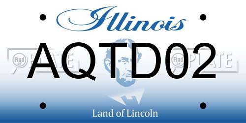 AQTD02 Illinois License Plate