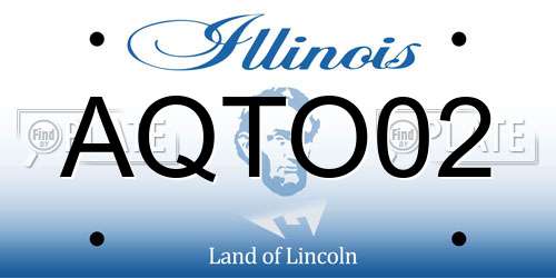 AQTO02 Illinois License Plate