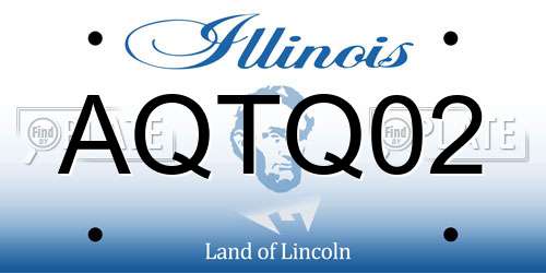 AQTQ02 Illinois License Plate