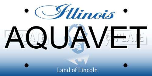 AQUAVET Illinois License Plate