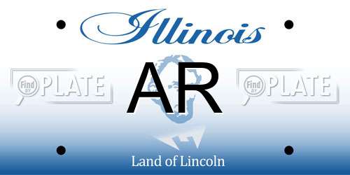 AR Illinois License Plate