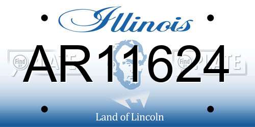 AR11624 Illinois License Plate