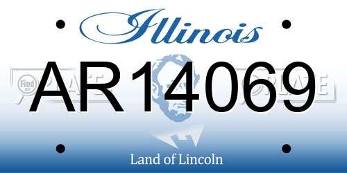 AR14069 Illinois License Plate