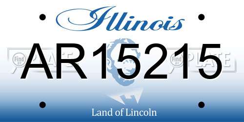AR15215 Illinois License Plate