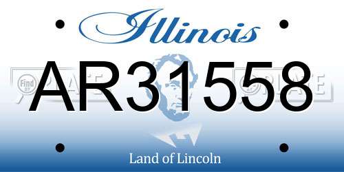 AR31558 Illinois License Plate