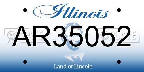 AR35052 Illinois License Plate