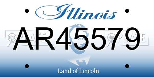 AR45579 Illinois License Plate