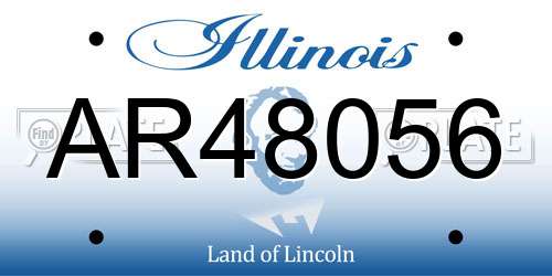 AR48056 Illinois License Plate