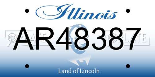 AR48387 Illinois License Plate
