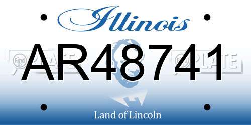 AR48741 Illinois License Plate