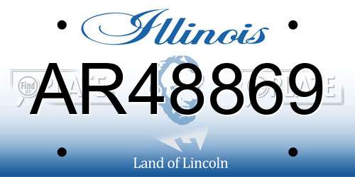 AR48869 Illinois License Plate
