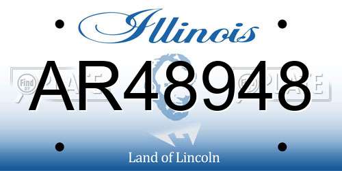 AR48948 Illinois License Plate