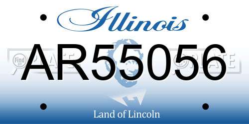 AR55056 Illinois License Plate