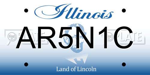 AR5N1C Illinois License Plate