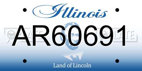 AR60691 Illinois License Plate