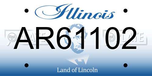 AR61102 Illinois License Plate