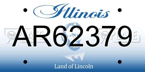 AR62379 Illinois License Plate