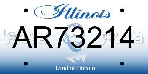 AR73214 Illinois License Plate