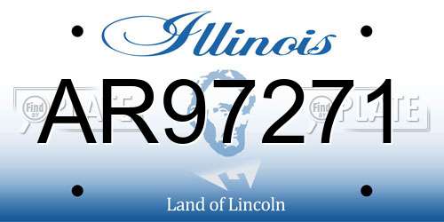 AR97271 Illinois License Plate