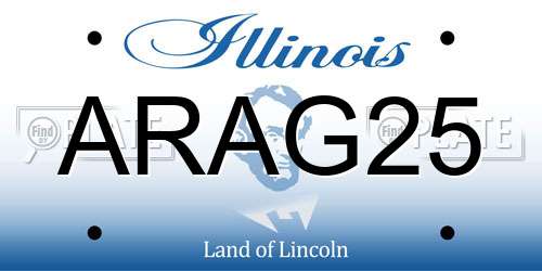 ARAG25 Illinois License Plate