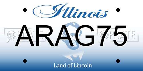 ARAG75 Illinois License Plate