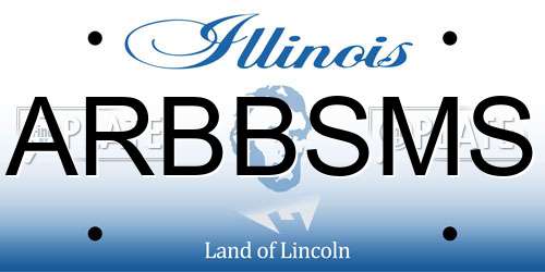 ARBBSMS Illinois License Plate