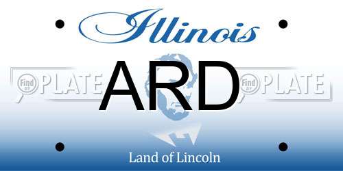 ARD Illinois License Plate