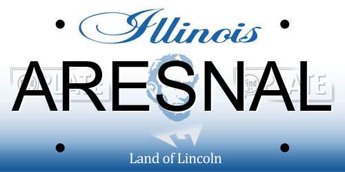 ARESNAL Illinois License Plate