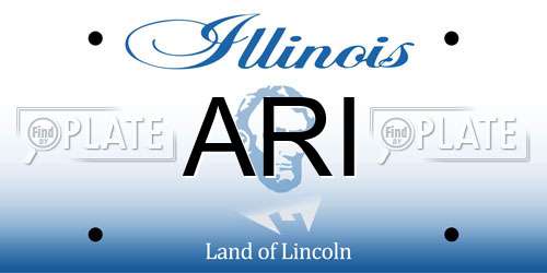 ARI Illinois License Plate