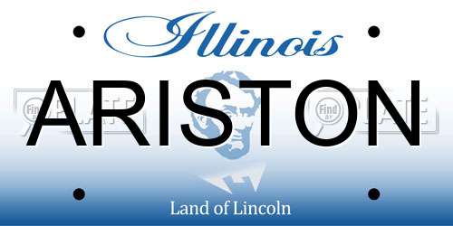 ARISTON Illinois License Plate