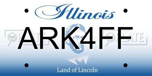 ARK4FF Illinois License Plate