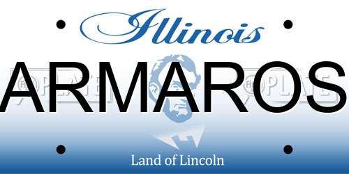 ARMAROS Illinois License Plate