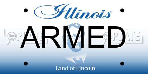 ARMED Illinois License Plate