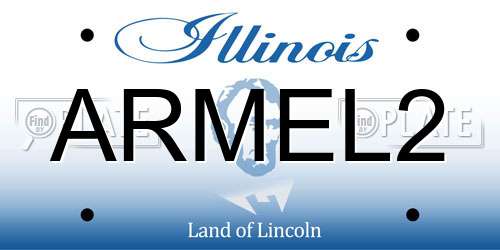 ARMEL2 Illinois License Plate