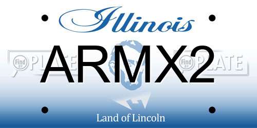 ARMX2 Illinois License Plate