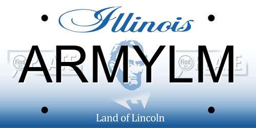 ARMYLM Illinois License Plate