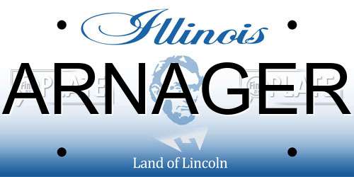 ARNAGER Illinois License Plate