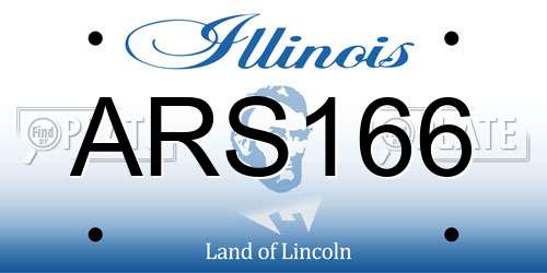ARS166 Illinois License Plate