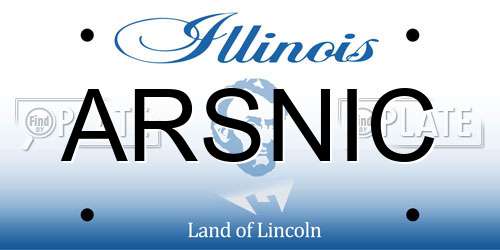 ARSNIC Illinois License Plate